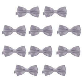 DonDon Men's Bow Tie, 12 x 6 cm, Tied and Adjustable Length, Set of 10 -