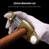 CIGARLOONG Cigar Cutter Stainless Steel Silver Bronze Engraved V Cut