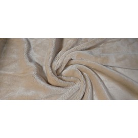 CRS Fur Fabrics 5056653809748 Fabric, Light Beige, 1 Metre, 150 cm x 100 cm