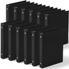 Henoyso 12 Pcs 1 Inch Mini 3 Ring Binder, Fits