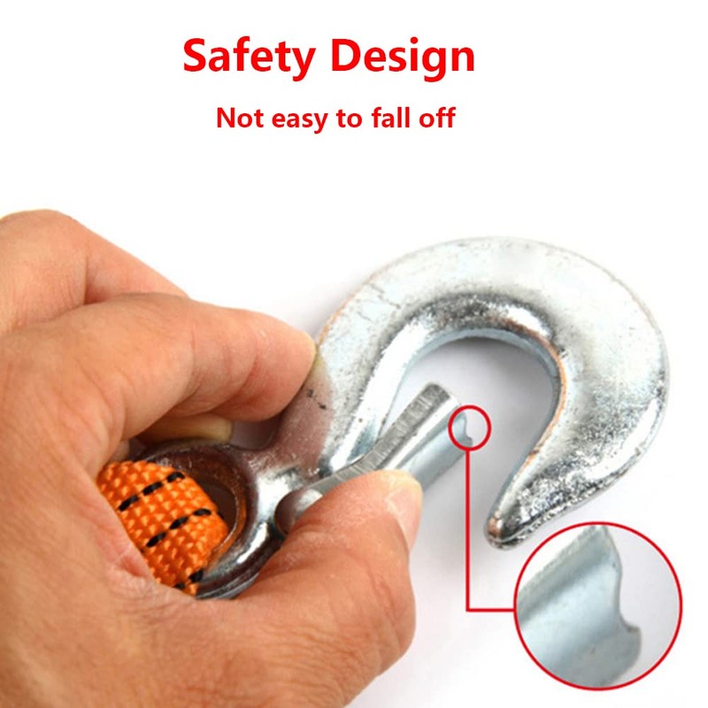 TOTMOX Tow Strap with Hooks, Universal Heavy Duty Tow Rope,
