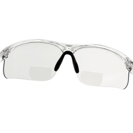 voltX 'CONSTRUCTOR ULTIMATE' Bifocal Reading Safety Glasses (Clear Frame, Clear Lens +2.0 Dioptre) ANSI Z87.1+ & CE EN166F - PREMIUM Cycling Sports Bifocals - Anti Fog Coated UV400 lens