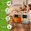 BPFY 2 Pack 1.5 Gallon Glass Drink Dispenser with Stand,