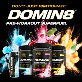 PVL Gold Series Domin8 | Pre-workout Superfuel - full dose Preworkout - 520 g - Tropical Knock Out