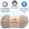 Lion Brand Knitting Yarn Re-Spun Thick & Quick Yarn Hazelwood
