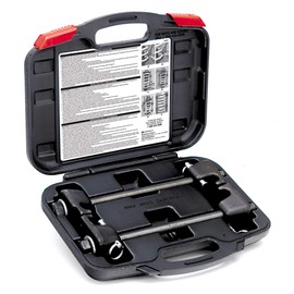 Powerbuilt Strut Spring Compressor, Removal, Installation, and Repair Vehicle Coil Springs, Safety Pins 648627E, Black