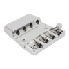 Electric Bass Bridge Replacement 4 Strings Height Adjustable Zinc Alloy