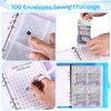 100 Envelopes Saving Challenge Budget Binder, Money Saving Challenge Wallet