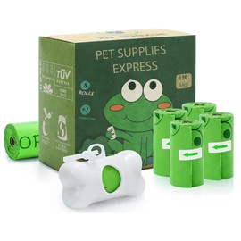 Durable Dog Waste Bags with dispenser: Extra Thick Dog Poop Bags Roll – 1080 Count Unscented Doggie Poop Bags for Hassle-Free Cleanup. 24 ROLL'S BY BOX WITH MORE THAN 300 BAGS INSIDE.