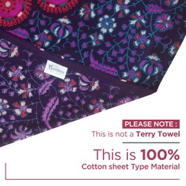 raajsee Purple Round Beach Tapestry Hippie/Boho Beach Blanket Mandala/Indian Cotton Throw - Round Tablecloth/Home Decor/Indie Rug Yoga Mat Meditation Picnic Rugs 178 CM / 70 INCHE Circle