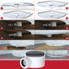 SPARES2GO Shower Trap for 90mm Tray Plug Hole 1.5" Luxury