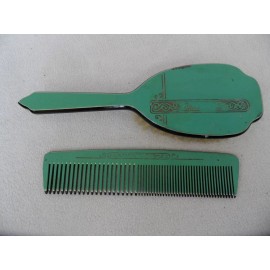 Dupont Peine Y Cepillo De Pelo Dupont Vintage Color Verde
