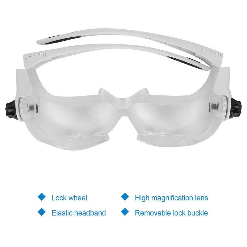 Head Mount Magnifying Glasses Folding Magnifier for Mobile Phone Reading