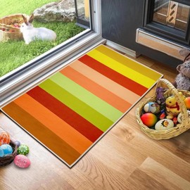 Rainbow Doormat Outdoor Indoor Mat for Entrance Rainbow Door Mat Front Door Mat Non-Slip Boho Door Mat Inside Outside Mat Entryway Welcome Mat Rug Floor Door Mat for Porch Home