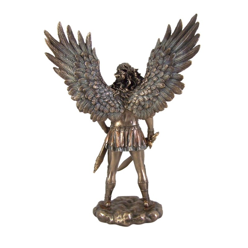 Archangel Saint Michael with Sword and Scabbard Statue, 11 Inch