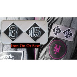 Jerry Grote 15 + Buddy Harrelson 3 Memorial Patch New York Mets Jersey Patch