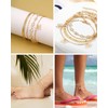 UYRVAPE Women's Adjustable Anklet Stainless Steel Waterproof Anklet Boho Anklet