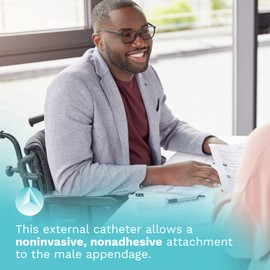 DemeTECH Ur24T M15 External Catheter, Catheter Attachment for Aspirator, Bladder-Control Catheter