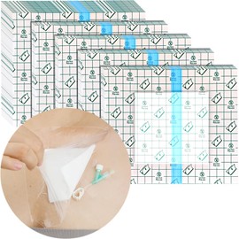 Waterproof Dialysis Catheter Shower Cover PD Catheter Shower Protector Shields with Non-Stick Center Pad for Peritoneal Dialysis Accessories Port Chest Central Line 6"x6" Pack of 25