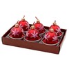 Dekohelden24 Set of 6 Tea Lights Christmas Baubles – Christmas
