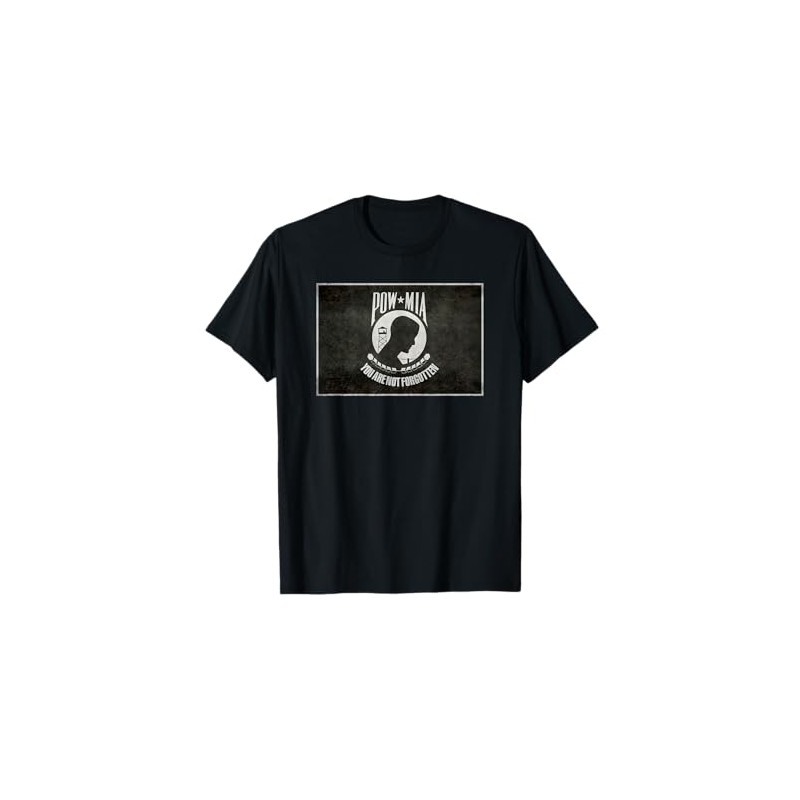 POW MIA flag in grungy style T-Shirt