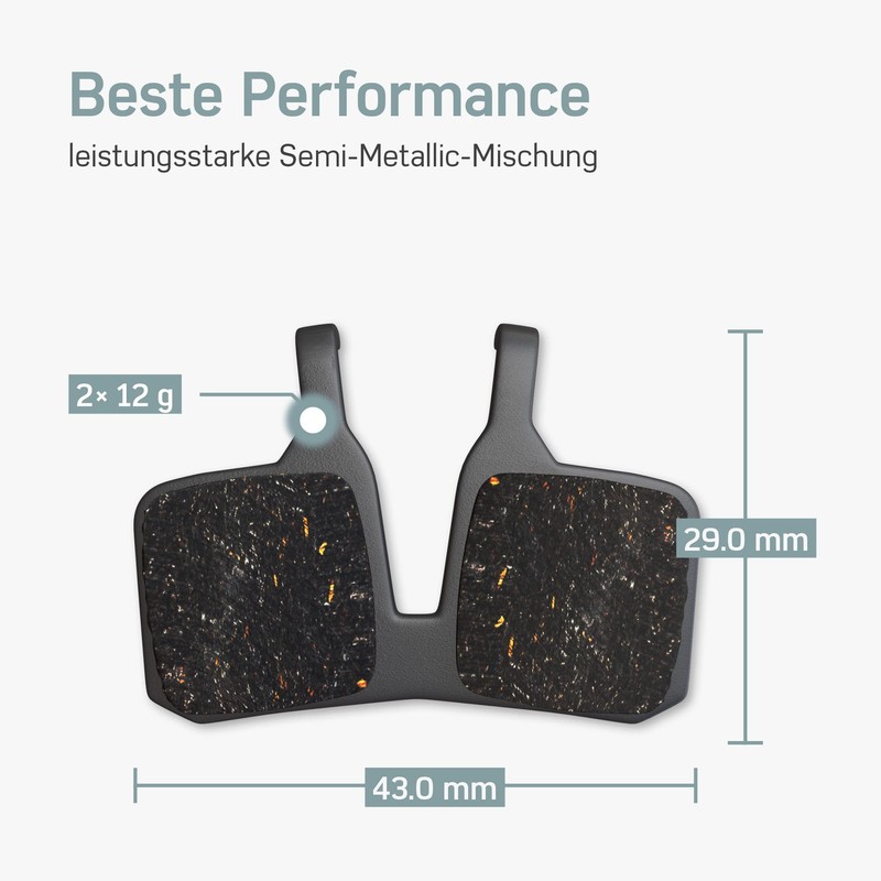 Borgen 2 Pairs of Brake Pads Bicycle Disc Brake -