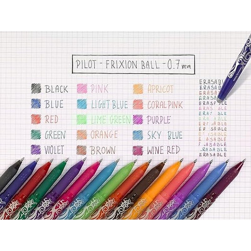 PILOT - Pack of 12 Frixion Ball - Erasable Pen