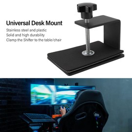 Annadue Für SIM Racing Shifter Tischhalterung, USB Racing Game Simulator Shifter, Verstellbare Universal Tischhalterung Für Driving Force Shifter