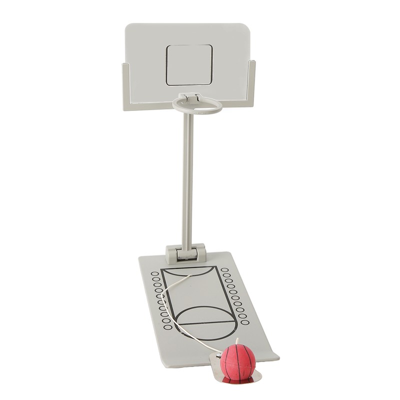 Desktop Basketball Game Foldable Reduce Pressure Aluminium Alloy Miniature Basketball