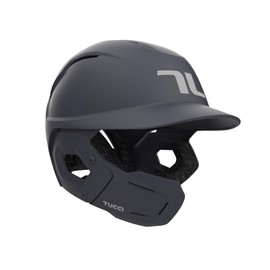 TUCCI Potenza Batting Helmet with Jaw Flap, S/M, Matte Navy, Left-Handed Hitter