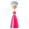 Vigar Dolls Dish Brush with Ergonomic Handle and Dress-Shaped Brush