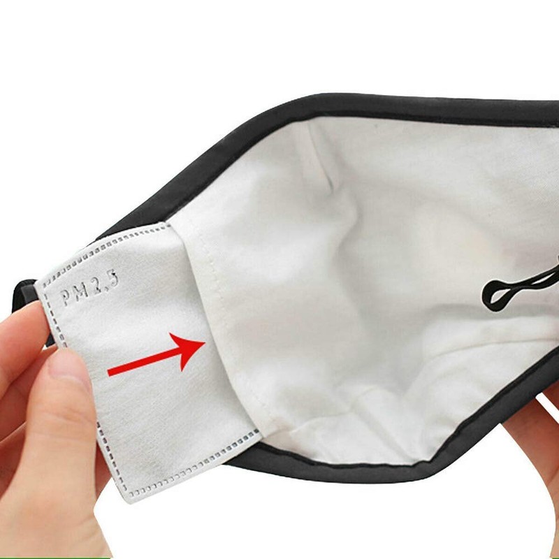 Bubbacare 100 Pcs Activated Carbon PM2.5 Filter Paper 5 Layers