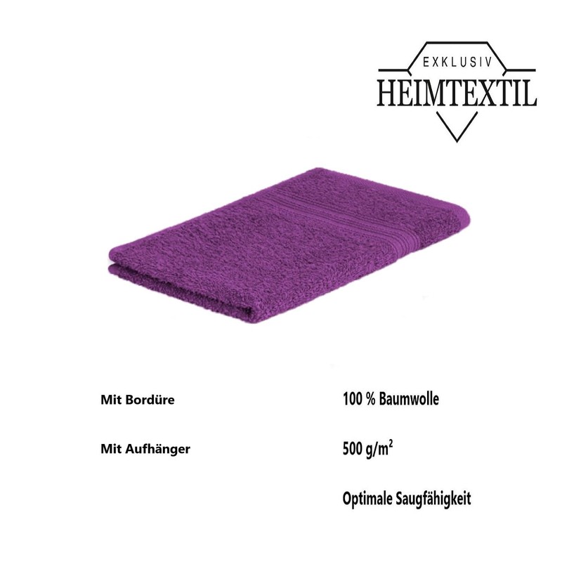 EXKLUSIV HEIMTEXTIL Guest Towels Set of 4 30 x 50