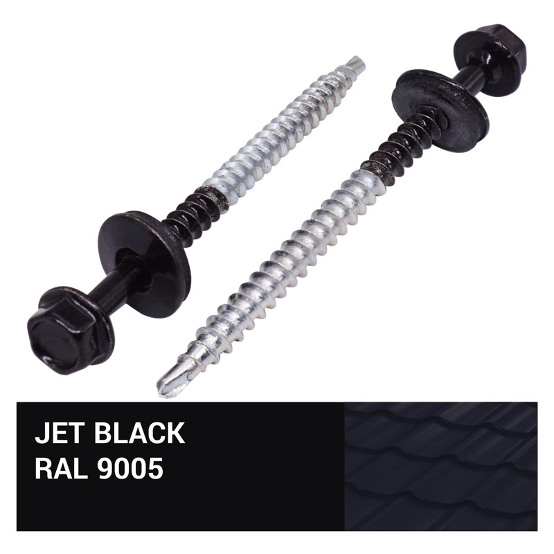 SKIR'CO (Pack of 50) Painted Roofing Screws 4.8 x 70