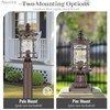 NAXTTII Dusk to Dawn Outdoor Post Lights Waterproof Aluminum Lamp