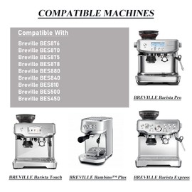Dual Wall 2-Cup Filter Basket for Breville Espresso Machines,BES860XL/11.41, 54MM for BES870/875/876/880/878/500 bambino plus Barista Express/Pro/Touch Infuser Duo-Temp Pro