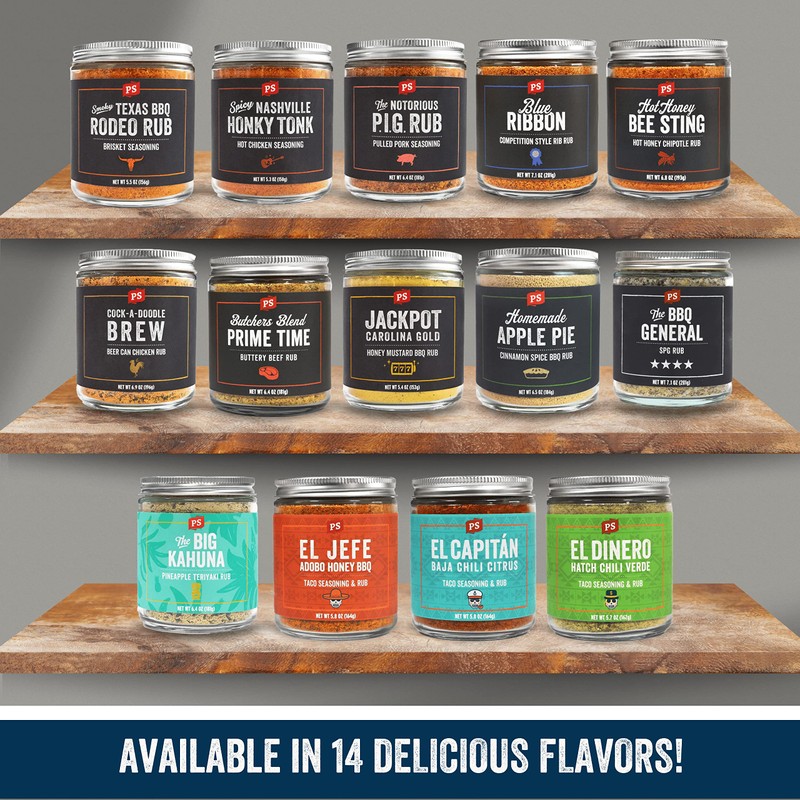 PS Seasoning Apple Pie Rub- Cinnamon BBQ Rub, Sweet and