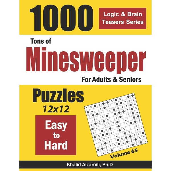 Tons of Minesweeper for Adults & Seniors: 1000 Easy to