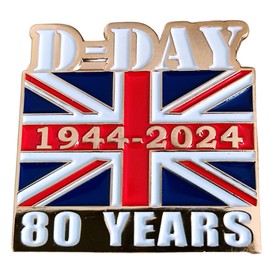 Best Badge: 1944-2024 D Day 80th Anniversary Lapel Pin Badges Brooch Normandie Veterans WW2 Memorabilia Gift Decorations