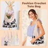 Sightor Crochet Tote Bag, Mesh Beach Bag Knit Summer Hobo
