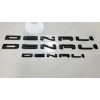 GMC 3pc Gloss Black Door Rear DENALI Emblems Letters 2021-2023