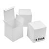 16 White Gift Boxes Kraft Paper, 10 x 10 x