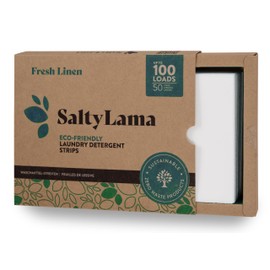 SaltyLama Laundry Detergent Sheets - Easy to Use - Fast Dissolving - 50 Sheets (Up to 100 Loads) - No Wasteful Plastic, Fresh Linen
