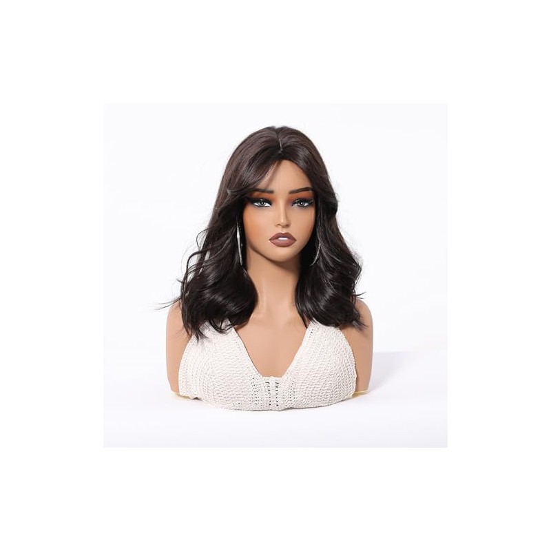 Peluca Bob Cabello Sintético Natural de 35cm, Estilo Moderno para