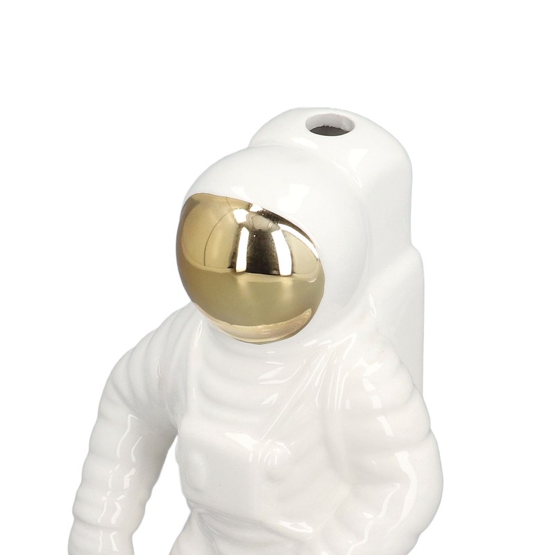 Ceramic Space Man Astronaut Figure Statue Modern Space Man Vase
