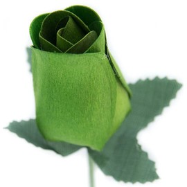 Green Bunch of 8 Closed Bud Wooden Roses for Crafts Custom Bouquets and Other DIY Projects. Choose Form Over 60 Colors
