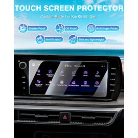 Karltys 2 Pack K5 Screen Protector for Kia K5 LXS/EX/GT 2021-2024, 10.25 Inch Touchscreen Navigation Tempered Glass HD Anti Glare