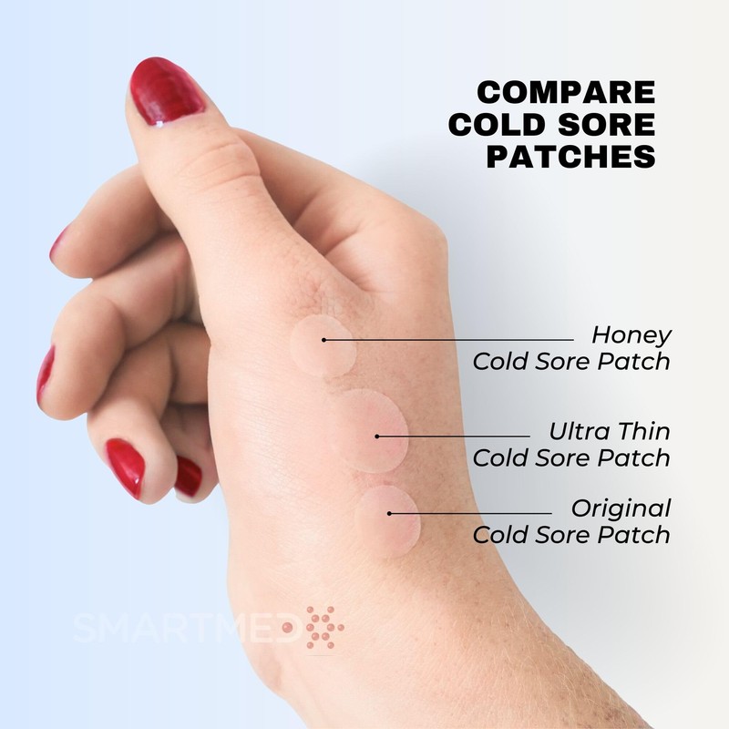 SMARTMED Smart Cold Sore Treatment Patch Help Prevent Breakouts, Soothe