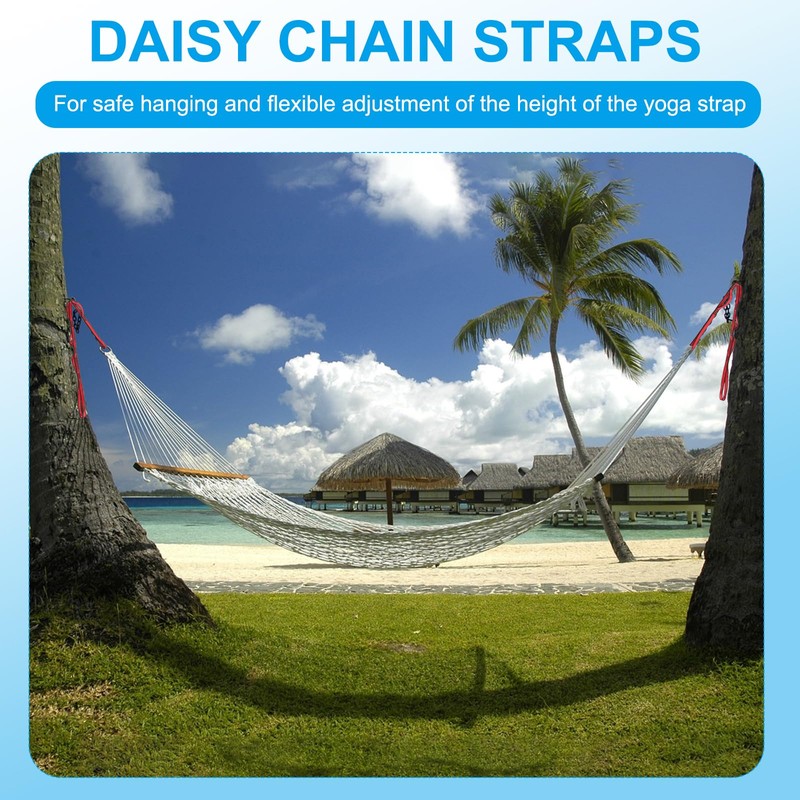 PATIKIL 59 Inch Daisy Chain Straps, 4 Pack Strong Climbing