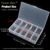 2 PCS Transparent Beads Storage Containers Box, Plastic Bead Organizers